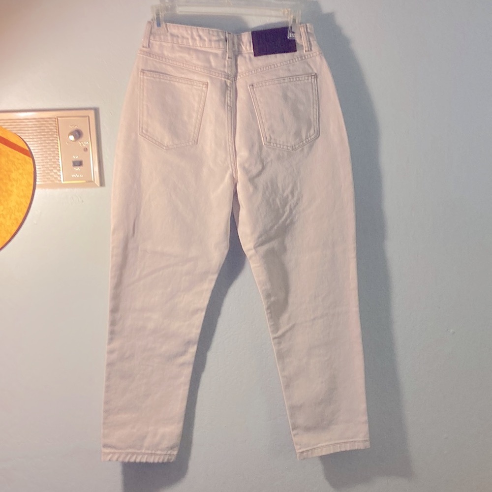 Reclaimed Vintage unisex western baggy dad jeans in ecru (cream). Size S. NWOT - Picture 7 of 9